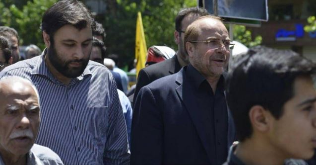 قالیباف و پسرش در راهپیمایی روز قدس + عکس