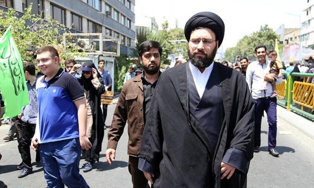 سید علی خمینی در راهپیمایی روز قدس +عکس