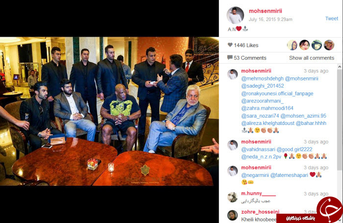 تصاویردیدهنشده ازحضور رونیکلمن درایران تصاویردیدهنشده ازحضور رونیکلمن درایران