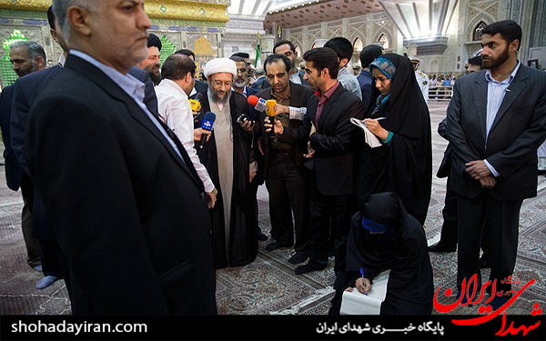 عکس/تجدید میثاق رییس و مسئولان قوه قضاییه با امام راحل(ره)