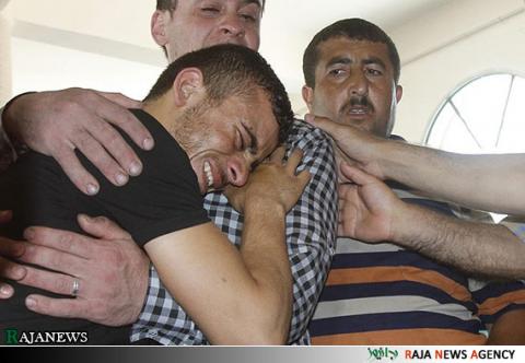 تصویری از  دفن نوزاد شهید فلسطینی + عکس