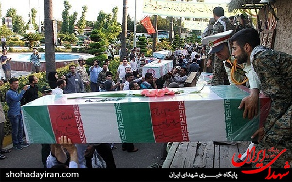 عکس/استقبال از 30 شهید غواص در مازندران