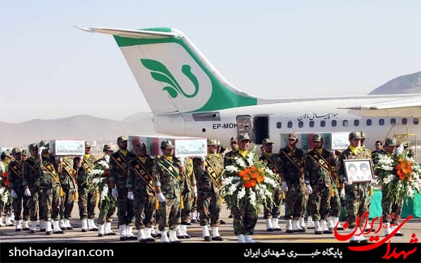 عکس/ورود پیکر هفت شهید به چهارمحال و بختیاری