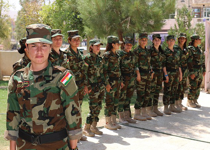 دختران خورشید آماده نبرد با داعشیها + تصاویر دختران خورشید آماده نبرد با داعشیها + تصاویر