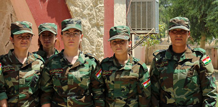دختران خورشید آماده نبرد با داعشیها + تصاویر دختران خورشید آماده نبرد با داعشیها + تصاویر