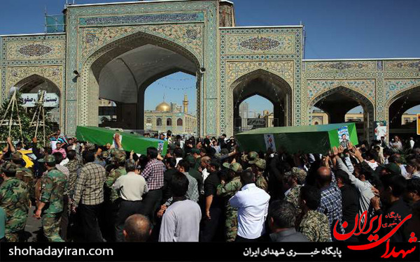 عکس/ مشهد / تشیع پیکر دو شهید مدافع حرم حضرت زینب (س)