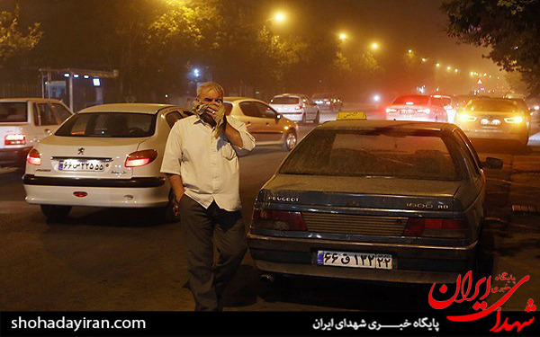 عکس/طوفان و گرد و غبار در تهران