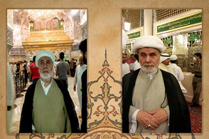 پنجاه سال روضه خوانی در حرم امام حسین(ع)+عکس پنجاه سال روضه خوانی در حرم امام حسین(ع)+عکس
