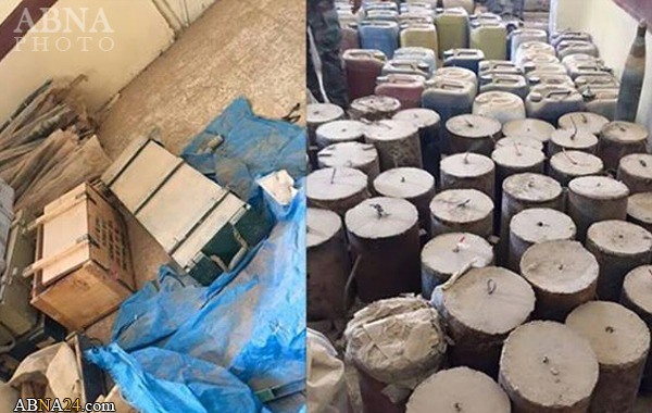 کشف کارگاه تولید بمب داعش در عراق + تصاویر کشف کارگاه تولید بمب داعش در عراق + تصاویر