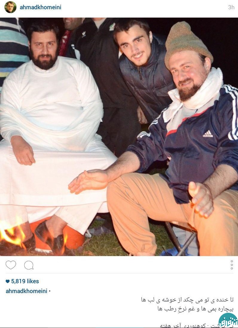 سید حسن و علی خمینی در کوهنوردی +عکس
