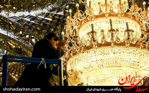 عکس/آماده سازی حرم مطهر رضوی در آستانه میلاد امام رضا (ع)
