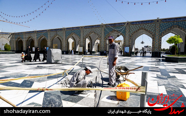 عکس/آماده سازی حرم مطهر رضوی در آستانه میلاد امام رضا (ع)
