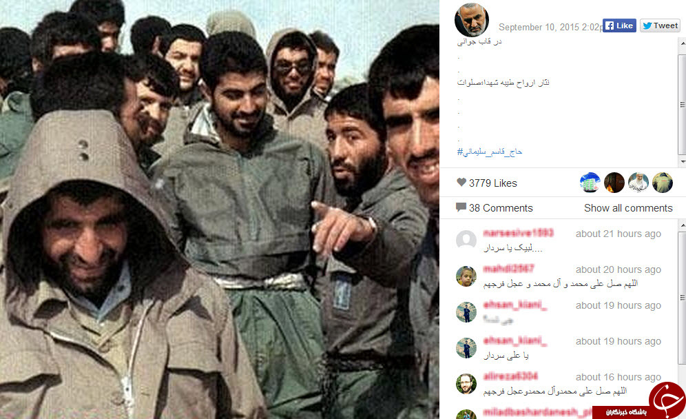 سردار سلیمانی در سنگر+عکس سردار سلیمانی در سنگر+عکس
