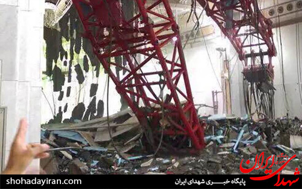 عکس/سقوط مرگبار جرثقیل در خانه خدا