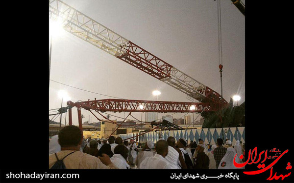 عکس/سقوط مرگبار جرثقیل در خانه خدا