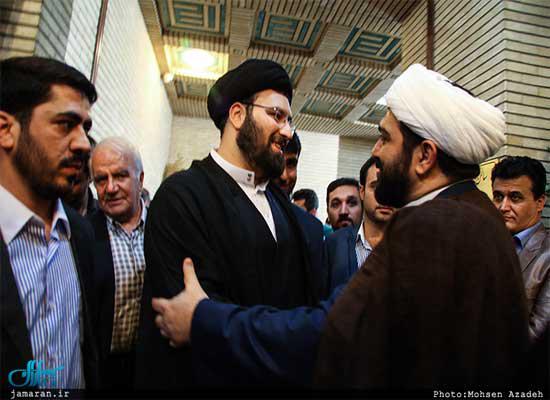 خوش و بش نوه امام با شهاب مرادی +عکس