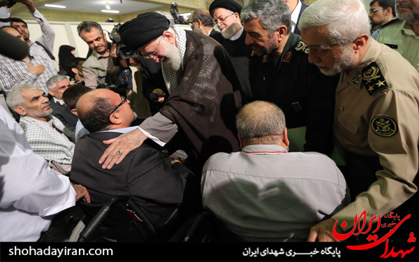 عکس/دیدار جمعی از جانبازان قطع نخاعی و بالای ۷۰ درصد با رهبر انقلاب