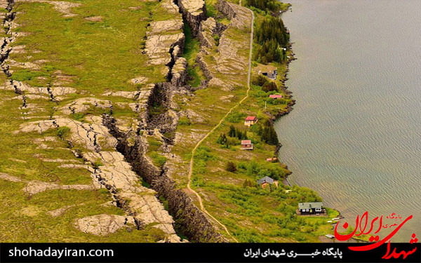 عکس/شکاف بین پوسته آمریکاو پوسته اروپا