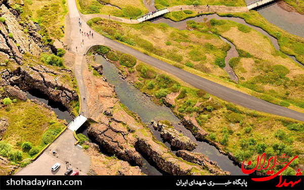 عکس/شکاف بین پوسته آمریکاو پوسته اروپا