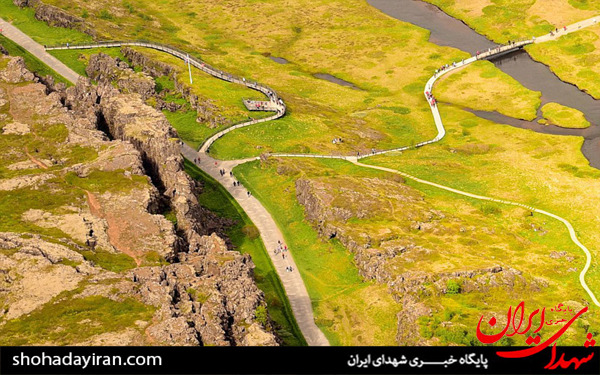 عکس/شکاف بین پوسته آمریکاو پوسته اروپا