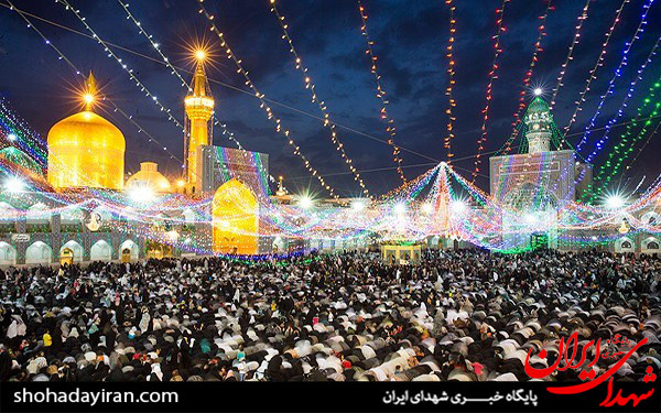 عکس/حرم رضوی در شب میلاد امام رضا(ع)