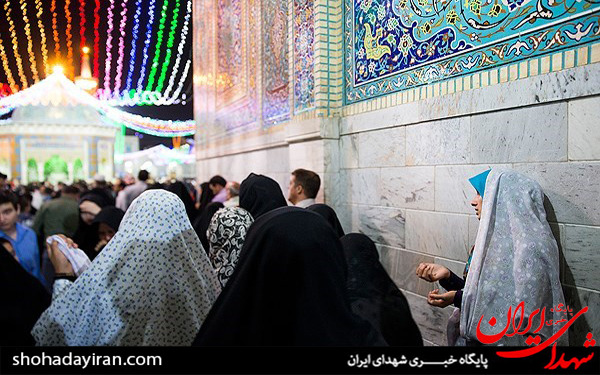 عکس/حرم رضوی در شب میلاد امام رضا(ع)