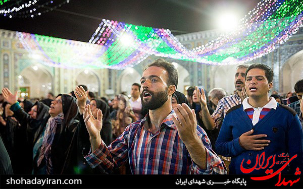عکس/حرم رضوی در شب میلاد امام رضا(ع)