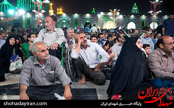عکس/حرم رضوی در شب میلاد امام رضا(ع)