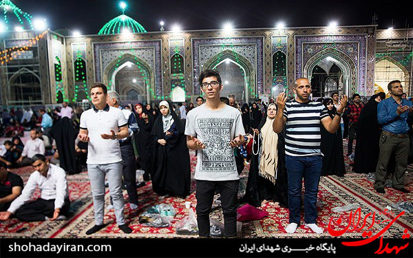 عکس/حرم رضوی در شب میلاد امام رضا(ع)