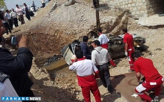 مرگ چهار تن از پرسنل یک بانک در آتش+عکس‌‎