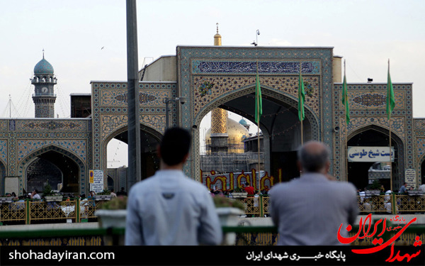 عکس/گلباران حرم مطهر امام رضا(ع)