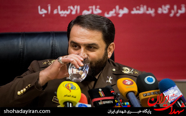 عکس/نشست خبری فرمانده قرارگاه پدافند هوایی