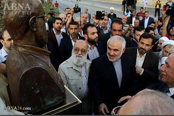 سردیس شهید دکتر چمران درلبنان رونمایی شد