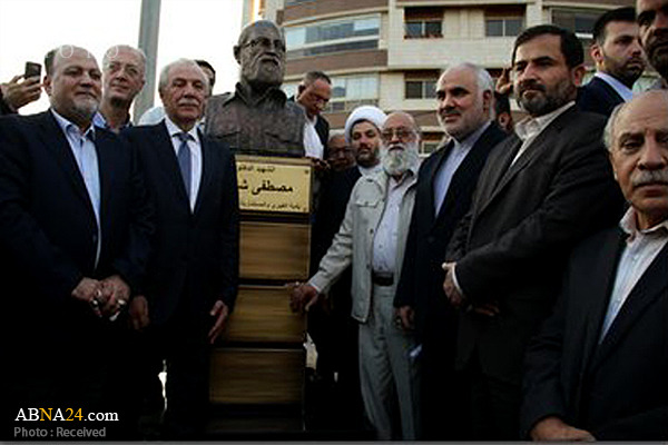 سردیس شهید دکتر چمران درلبنان رونمایی شد