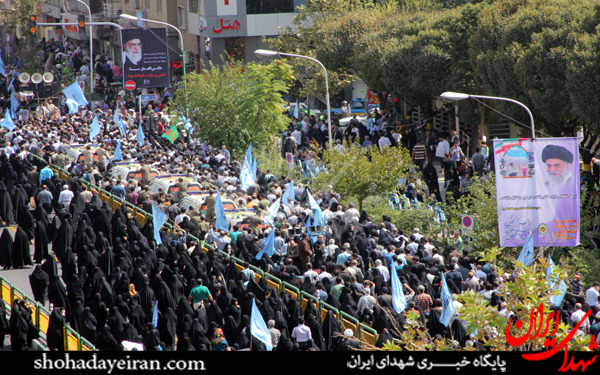 عکس/تشییع شهدای منا از دانشگاه تهران