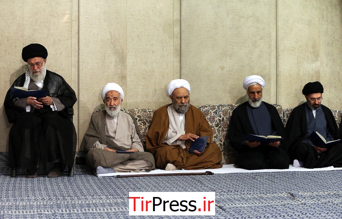 آقا و فرزندش سید مجتبی در یک قاب+عکس
