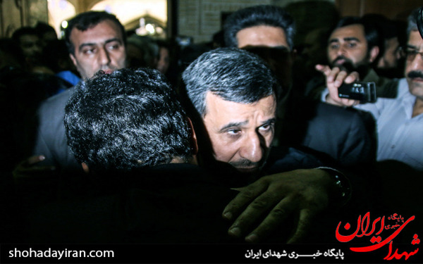 عکس/ احمدی‌نژاد در مراسم ختم هادی نوروزی