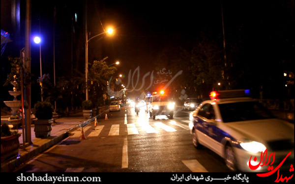 عکس/مراسم استقبال از پیکر شهید حسین همدانی
