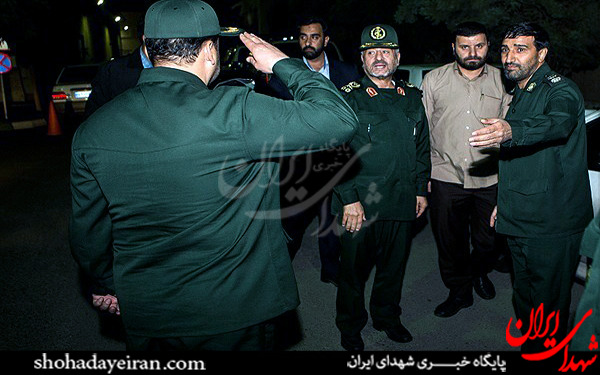 عکس/مراسم استقبال از پیکر شهید حسین همدانی