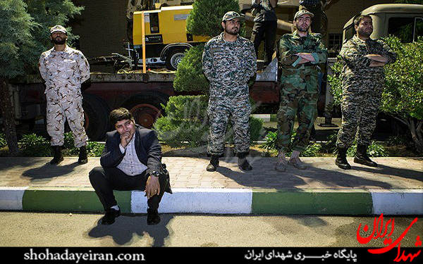عکس/مراسم استقبال از پیکر شهید حسین همدانی