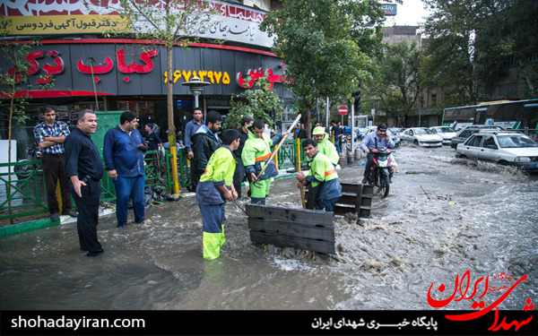 عکس/بارش شدید باران در تهران