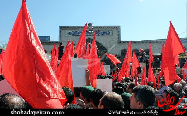 عکس/مراسم تشییع پیکر مطهر شهید حسین همدانی