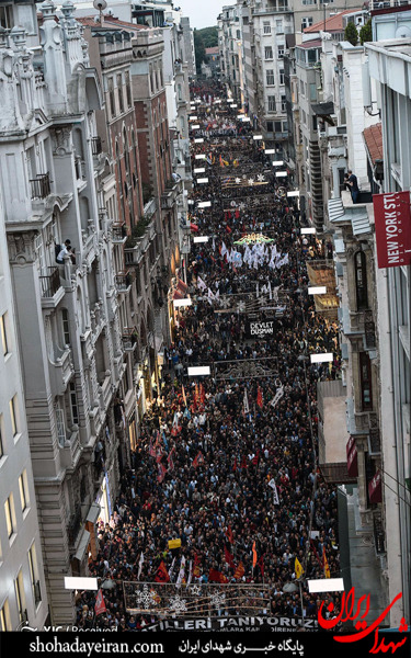 عکس/ تظاهرات در استانبول برای برکناری اردوغان