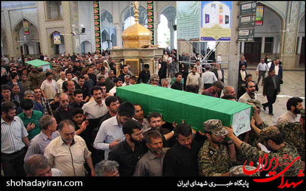عکس/تشییع دو شهید مدافع حرم در حرم عبدالعظیم حسنی(ع)