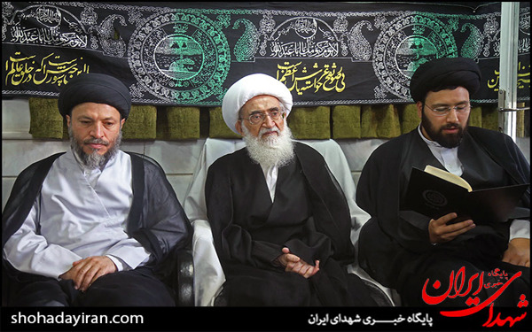 عکس/مجلس ختم سردار همدانی در دفتر آیت الله نوری همدانی
