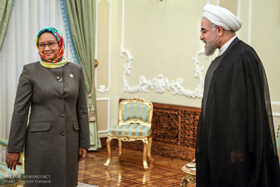 تصاویر/ دیدار وزیرخارجه اندونزی با روحانی