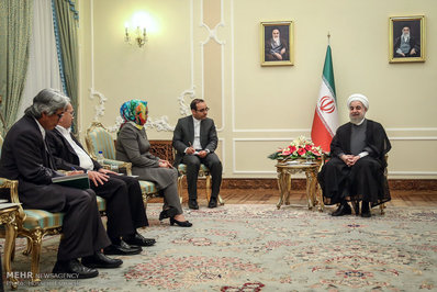 تصاویر/ دیدار وزیرخارجه اندونزی با روحانی