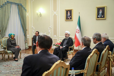 تصاویر/ دیدار وزیرخارجه اندونزی با روحانی