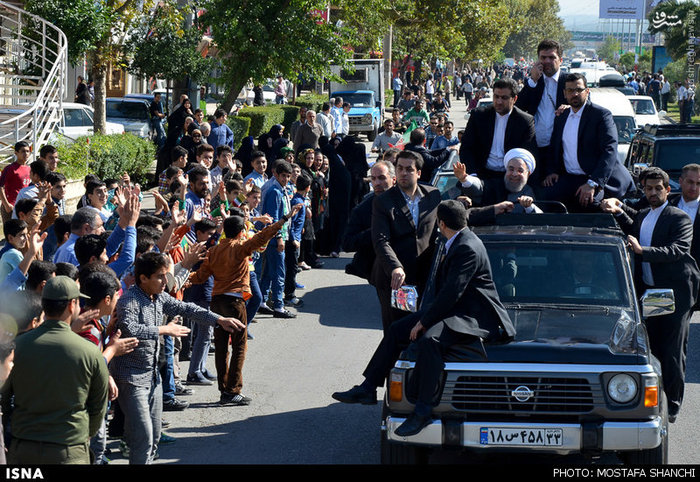 سفر روحانی و احمدی‌نژاد به مازنداران+تصاویر