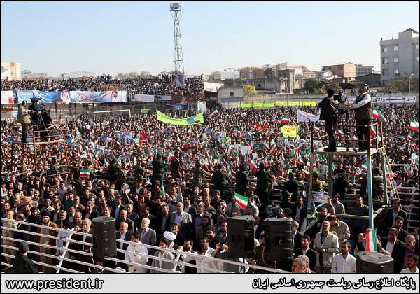 سفر روحانی و احمدی‌نژاد به مازنداران+تصاویر